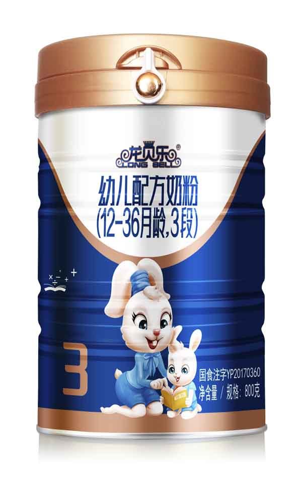 2021年(nián)1月(yuè)份龍貝樂(yuè)幼兒(ér)配方奶粉800克