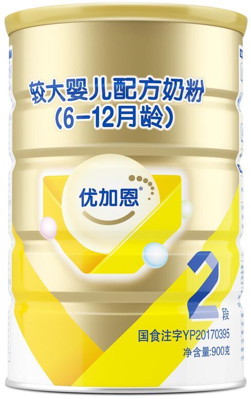 2018年(nián)01月(yuè)份優加恩較大(dà)嬰兒(ér)配方奶粉900克