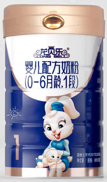 2018年(nián)12月(yuè)份龍貝樂(yuè)嬰兒(ér)配方奶粉800克
